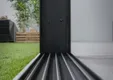 Wandprofiel 2700mm voor 4-rail glazen schuifwand antraciet