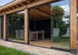 Wandprofiel 2700mm voor 5-rail glazen schuifwand mat zwart