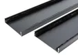 Wandprofiel 2700mm voor 7-rail glazen schuifwand mat zwart