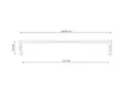 Wandprofiel 2700mm voor 7-rail glazen schuifwand mat zwart