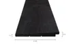 Zweeds Rabat Douglas (Gespoten) 11-22x195mm (werkend 180mm) geïmpregneerd, Zwart Gespoten