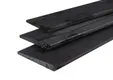 Zweeds Rabat Douglas (Gespoten) 11-22x195mm (werkend 180mm) geïmpregneerd, Zwart Gespoten