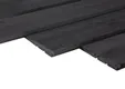 Zweeds rabat 11-22x195mm (werkend 180mm) fijnbezaagd geïmpregneerd, Zwart Gespoten