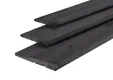 Zweeds rabat 11-22x195mm (werkend 180mm) fijnbezaagd geïmpregneerd, Zwart Gespoten