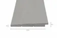 Zweeds rabat Douglas 11-27x195mm (werkend 180mm) grijs geïmpregneerd (gespoten)