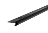 Daktrim aluminium kraal 26x40mm 250cm zwart