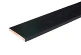 Potdekselplank Douglas hout 22x200mm bezaagd zwart geïmpregneerd (gedompeld) 