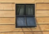 Metalen raam openklapbaar rechthoek dubbelglas 50x60x5cm zwart