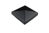 Paalkap piramide 91x91mm zwart