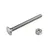 Slotbout met moer RVS M8x120mm