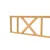 Douglas verandahek met kruis 178.5x73cm onbehandeld