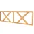 Douglas verandahek met kruis 228.5x73cm onbehandeld