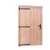 Deur Douglas hout linksdraaiend XL buitenmaat 119x209cm met zwart deurbeslag