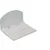 Aluminium afdekplaatje wit (tbv polycarbonaat kanaalplaten)