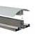 Aluminium tussenprofiel (tbv polycarbonaat kanaalplaten)