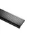 Aluminium knelprofiel 2500x50mm - Zwart