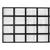 Aluminium kozijn steel look 371x224x4,5cm RAL 9005 veiligheidsglas