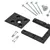 Cobblit® bevestigingset t.b.v. betonpoer voor houten palen van 140x140 of 150x150mm