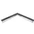 Daktrim aluminium binnenhoek kraal 45x40mm 800mm