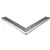 Daktrim aluminium buitenhoek kraal 26x40mm 800mm