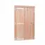 Deur Douglas hout linksdraaiend XL buitenmaat 119x209cm met RVS deurbeslag