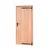 Deur Douglas hout rechtsdraaiend buitenmaat 90x201cm met zwart deurbeslag