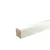 Glaslat F1 Meranti 17x17mm (rechthoekig met 1 afgeronde hoek) 80mu wit gegrond per 10 stuks