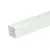 Glaslat F5 Meranti 25x25mm (rechthoekig met 1 afgeronde hoek) Komo 80mu wit gegrond per 10 stuks
