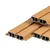 Dubbel Rhombus profiel houtcomposiet 33x170mm (werkend 140mm) - Cedar (licht bruin) 