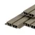Dubbel Rhombus profiel houtcomposiet 33x170mm (werkend 140mm) - Licht grijs 