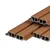 Dubbel Rhombus profiel houtcomposiet 33x170mm (werkend 140mm) - Teak (warm bruin) 