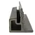 Houtcomposiet Eindprofiel voor Rhombus 58x58mm - Donker grijs
