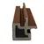Houtcomposiet Hoekprofiel voor Dubbel Rhombus 67x67mm - Ipé (donker bruin)
