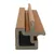 Houtcomposiet Hoekprofiel voor Dubbel Rhombus 67x67mm - Teak (warm bruin) 