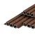 Triple Rhombus profiel houtcomposiet 33x170mm (werkend 140mm) - Ipé (donker bruin)