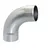 Bocht zink 90° ø80mm t.b.v. HWA-buis ø80mm