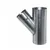 T-stuk zink 45° ø80 x 80 x 80mm t.b.v. HWA-buis ø80mm