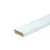 Koplat MDF Vochtwerend recht (model halve E) 12x20mm wit voorgelakt per 10 stuks