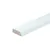 Koplat MDF Vochtwerend (model B) 12x45mm met schuine kanten wit voorgelakt per 10 stuks