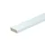 Koplat MDF Vochtwerend (model E) 12x45mm met rechte kanten wit voorgelakt per 10 stuks