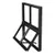 Metalen raam openklapbaar rechthoek enkelglas 50x60x5cm zwart
