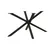 Tafelpoot model Spider 2 metaal 710x1200mm (Profiel 50x50mm) zwart