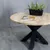 Tafelpoot model Spin 80 metaal 710x800mm (Profiel 100x100mm) zwart