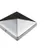 Paalkap piramide 101x101mm RVS 