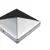 Paalkap piramide 151x151mm RVS