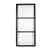Stalen schuifdeur 3-vaks zwart met glas 957x2095mm 