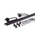 Schuifdeurbeslag hoefijzer model 200cm rail zwart