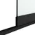 Glazen schuifdeur 1-rail mat zwart RAL 9005M
