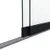Glazen schuifwand 2-rail antraciet RAL 7016S