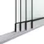 Glazen schuifwand 4-rail mat wit RAL 9016M